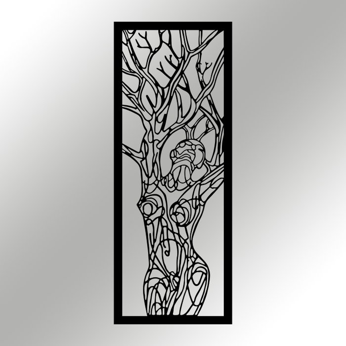 Wallity Vuslat Escultura de pared de metal Negro Wallity Vuslat Escultura de pared de metal Negro